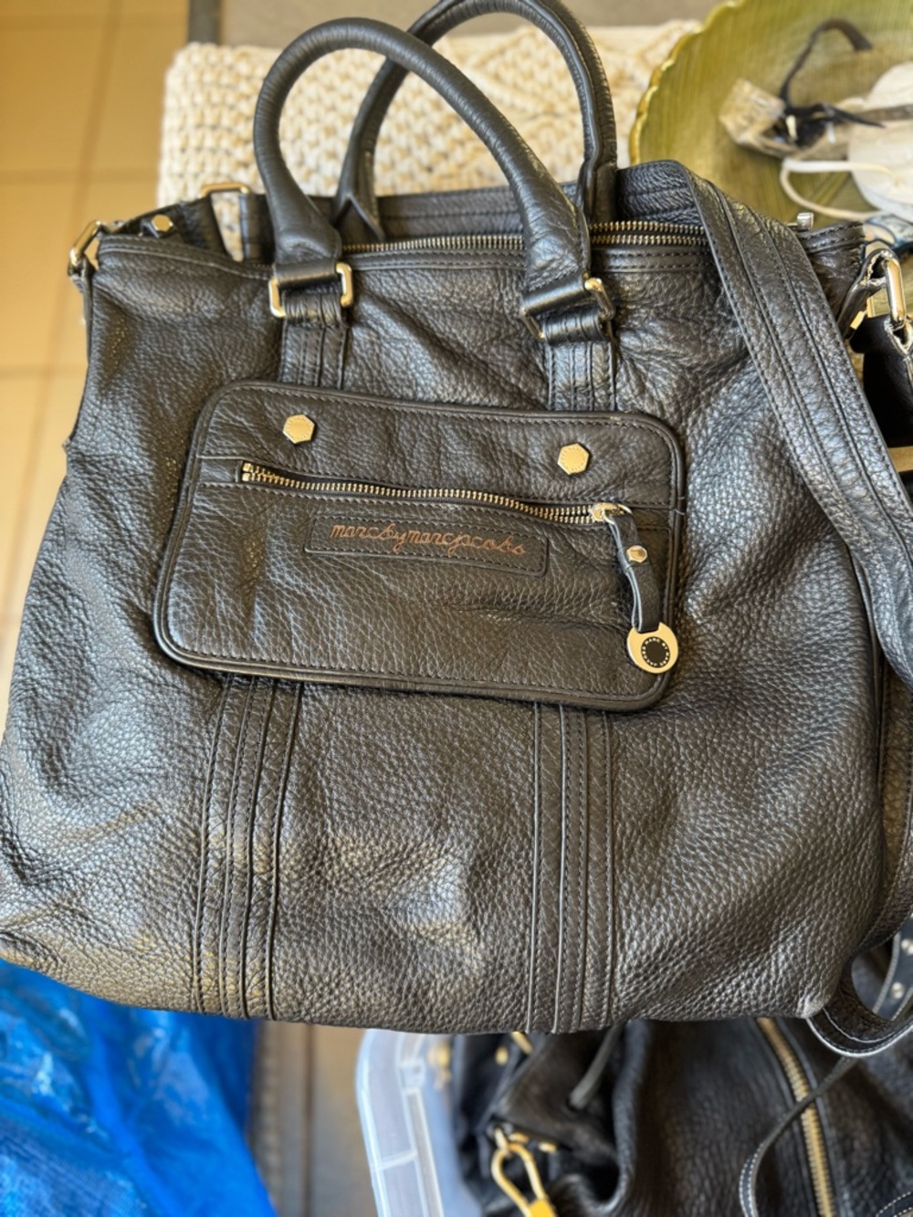 Vintage Marc by Marc Jacobs Black Leather Satchel w/ Wallet